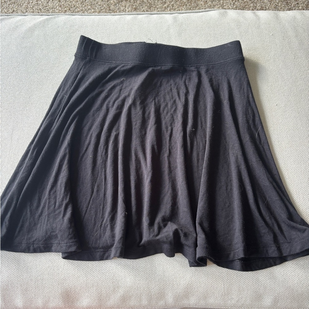 Black Flared Skirt